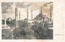 alte AK Istanbul - Constantinople vor 1945, Blaue Moschee und Hippodrom
