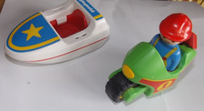 Playmobil 123 Motorrad und Boot mit Figur