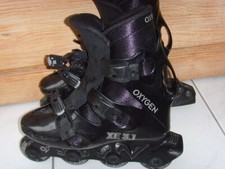 OXYGEN XE 3.1 BLACK INLINE SKATES SEHR GUT ERHALTEN SIZE 26.5