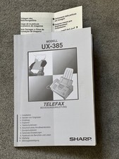 Faxgerät Sharp UX-385 - Telefax Bedienungsanleitung - gebraucht und gut erhalten