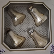 4 Glocken, alter Weihnachtsschmuck –Christbaumschmuck
