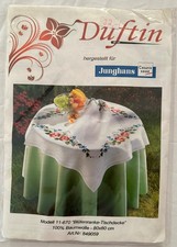 Duftin Junghans Modell 11-670 Blütenranke Tischdecke NEU&OVP Weltweiter Versand