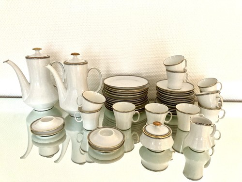 Kaffe service mit goldrand - kaffe-service,