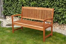 2-Sitzer Gartenbank Eukalyptus Sitzbank Parkbank Holz Friesenbank Gartenmöbel