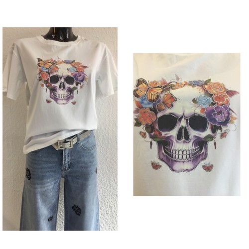 Damen shirt totenkopf - damen, t-shirt