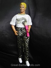 SELTEN : Vintage Hollywood Hair Barbie KEN mit Zubehör SHAVER Mattel 1992