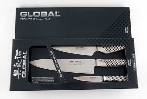 Global kochmesser 3er set - kochmesser,
