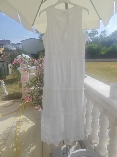 Maxikleid kleid weiß gina - maxikleid,