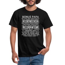 Bonus Papa Geschenk Stiefvater Vatertag Vatertagsgeschenk Männer T-Shirt