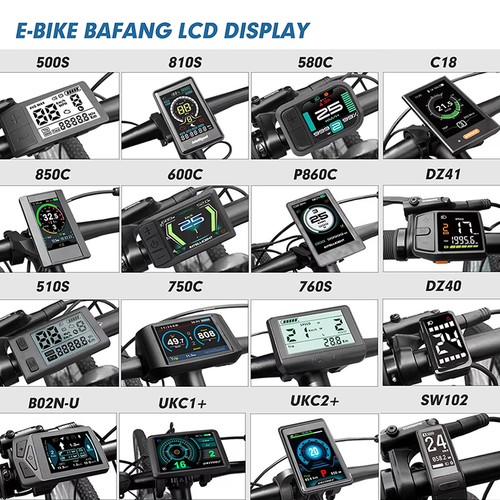 Bike display 24v 72v - display, für