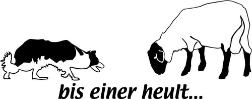 Border collie aufkleber - border,
