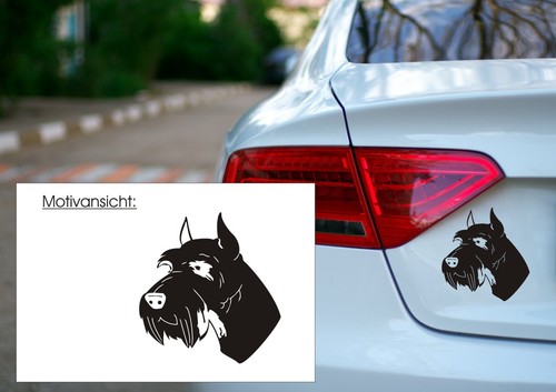 Kfz aufkleber schnauzer - -,