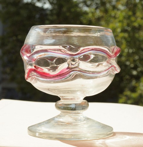 Antikes prunk glas kelch - /, /