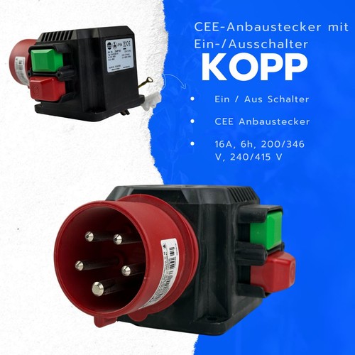 Kopp cee anbaustecker mit - cee-anbaustecker,