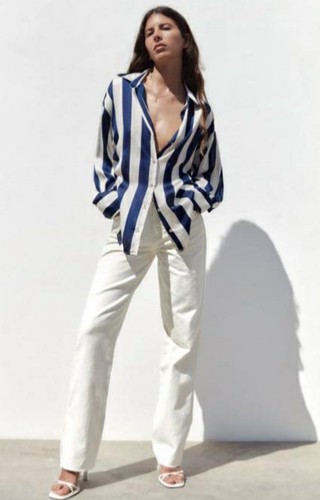 Zara satin bluse - satin,