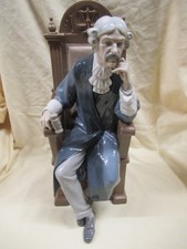 SELTENES Modell Lladro sitzender Richter von Salvador Furió Nr.835 12 Zoll hoch
