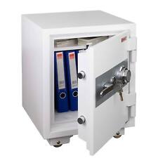 B-Ware Tresor MCW-L48, feuerfest Safe Geldschrank 72kg 60x46x47cm 39L weiß