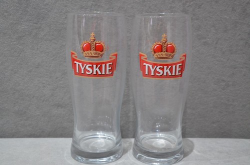 Tyskie one pint 20oz polish - 2x,