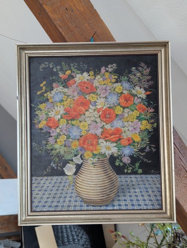 ölgemälde kunstwerk blumen - Ölgemälde,