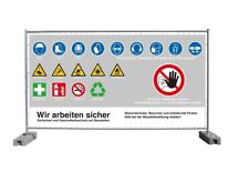 Bauzaunplane Bauzaunbanner Werbeplane Bauzaun Banner Werbebanner Baustelle Ösen