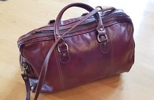 Arzt-,Hebammentasche, Tasche, echt Leder, Genuine Leather, Vintage Old Style