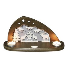 Tea light holder forest