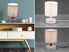 Gemütliche Wohnzimmer Stoff Lampen, ausgefallene Tischleuchten im Landhausstil