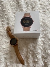 FOSSIL Smartwatch Q Wander FTW2102 Leder - hellbraun