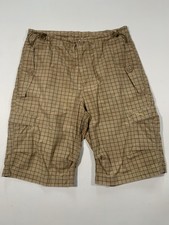 Vintage Puma Baggy Capri karierte Fallschirmshorts