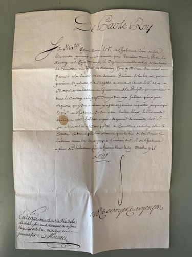 1746 patent royal - patent, xv