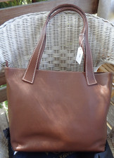 Shopper/Klassiker VOGT, dunkelbraunes Rindleder, NEU