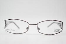 Brille inface if 8291 Silber Violett Braun Eckig Brillengestell eyeglasses Neu