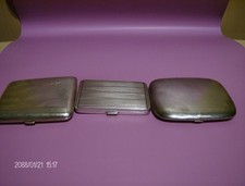 3x Zigarettenetui  Silber 2x 800 1x835