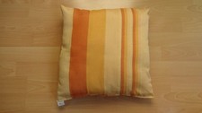 Sofakissen 38 x 38 cm gelb orange Kissen mit Bezug Deko