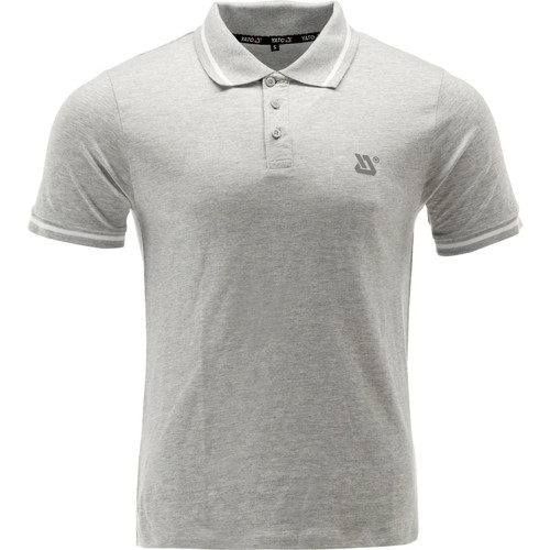 Grau meliert poloshirt - grau,