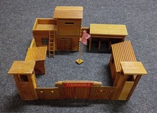 Wild West Fort “STRONGHOLD” 1:32 Elastolin Hauser Timpo Western Cowboy Indianer