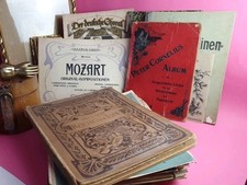 K27) Antike Notenhefte Jugendstil Mozart Wagner Piano Klavier...
