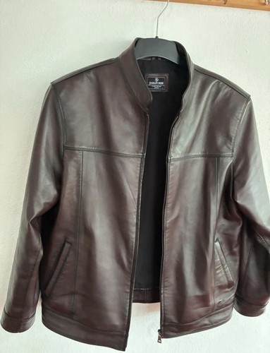 Herren leder optik jacke braun - herren,