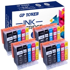TINTE PATRONEN mit CHIP für CANON PIXMA MP540 MP550 MP560 MP620 MP630 MP640 521