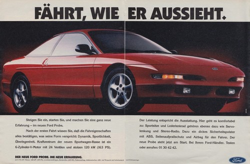 Ford probe reklame - probe,