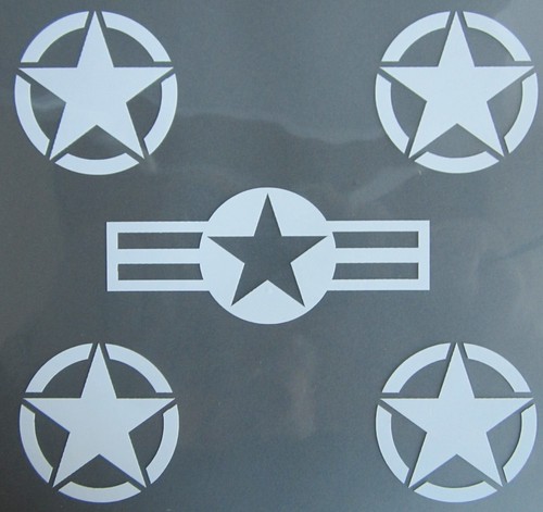 Aufkleber army5x sterne je - us,