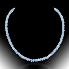 Eisblau Aquamarin-Collier