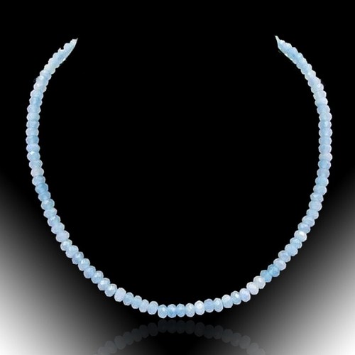 Eisblau aquamarin collier - eisblau, aquamarin-collier