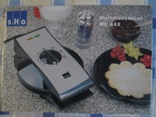 SHG  Waffelautomat -WE 445 Schwarz - silber