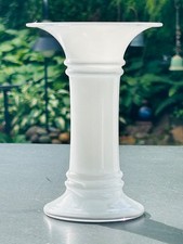 Holmegaard Glasværk Vase / Kerzenständer Opalglas MB Serie Michael Bang 1981