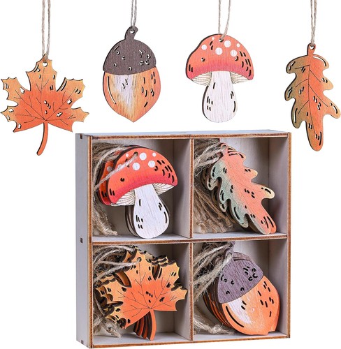 Herbstdeko 24er set hängend - herbstdeko,