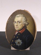 nm1/14  R. Krüger  Miniatur „Der Alte Fritz“ 1. Hälfte 20. Jh.