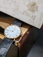PIAGET Altiplano 9025 Extra Flach Gelb Gold 18K Mit PIAGET Geldbörse SELTEN 30mm