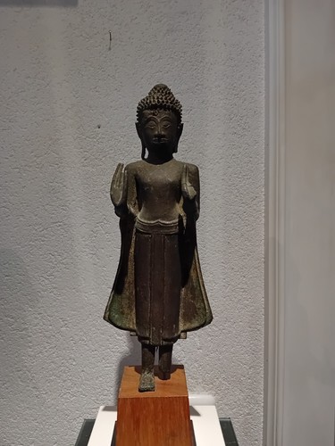 Buddha bronze fragment - bronze,