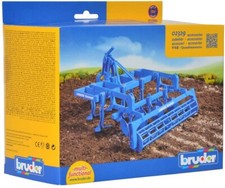Bruder Spielzeug Zubehör 02329 Lemken Scheibengrubber Anbaugerät Traktor Grubber